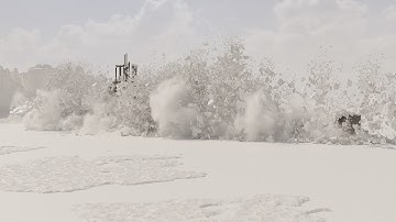 Destruction Fx || Blender RBD & Mantaflow Simulation | Submarine ice breach | RBDLab Addon