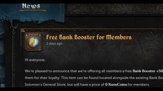 Runescape More Bank Spaces!