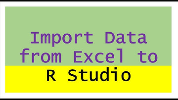 Import data from Excel to R Studio