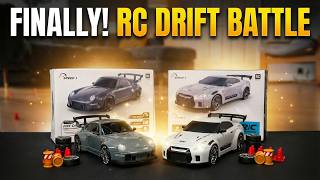 These Mini RC Drift Cars Are INSANE! Porsche vs GTR screenshot 5