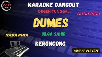 DUMES VERSI KERONCONG - GILGA SAHID Karaoke Nada  PRIA -CLK Karaoke