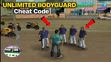 GTA VICE CITY UNLIMITED BODYGUARD CHEAT CODE || GTA VICE CITY CHEAT CODE