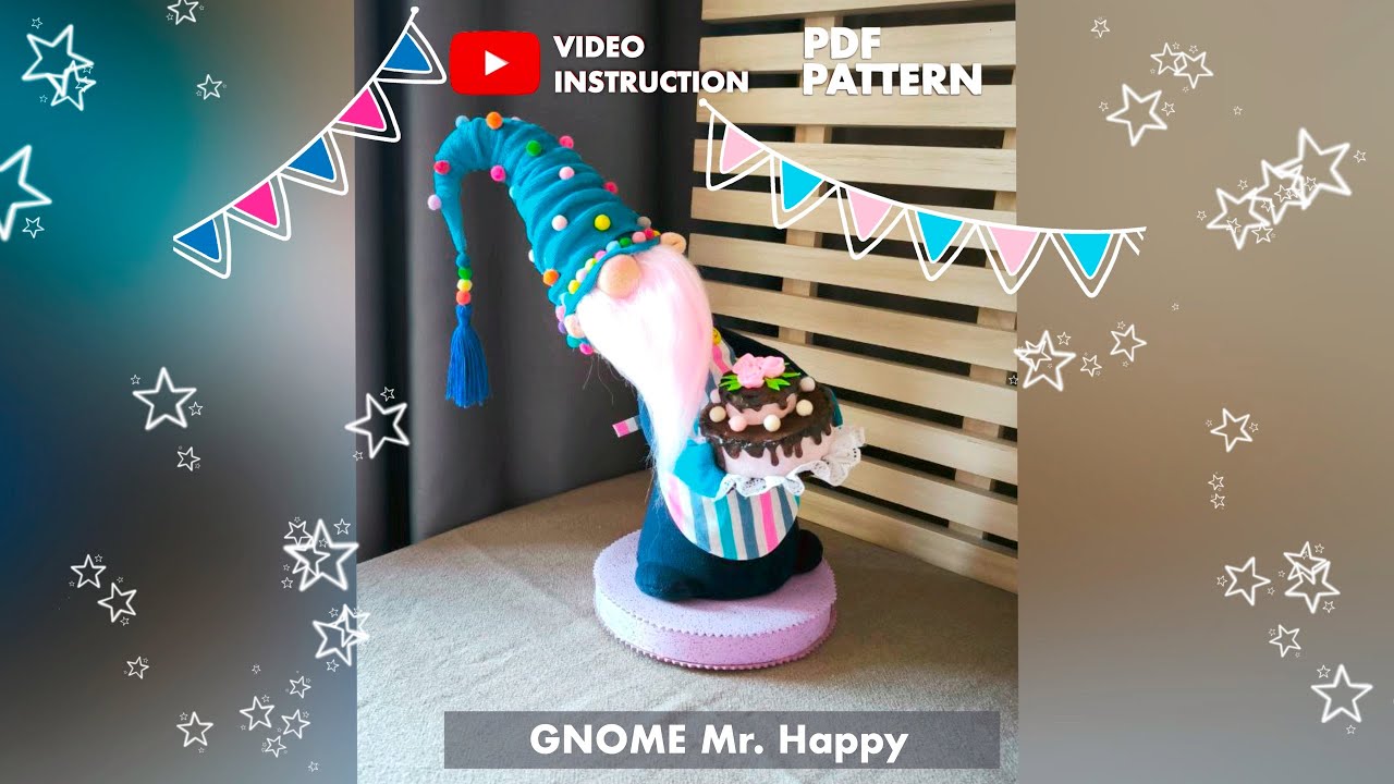 🎉💵❗️🎂🎉Completely unique gnome. An integral part of all parties. Gnome mr Happy birthday 🎂