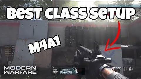 the BEST "M4A1" CLASS SETUP in MODERN WARFARE...(BEST GUN)