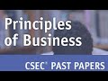 CSEC Principles of Business: Past Paper JANUARY 2020 Paper 2 (QUESTIONS 1 and 2)