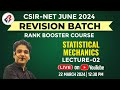 Revision Classes For CSIR-NET JUNE 2024 I Statistics I Lecture-2 | Himanshu Sir