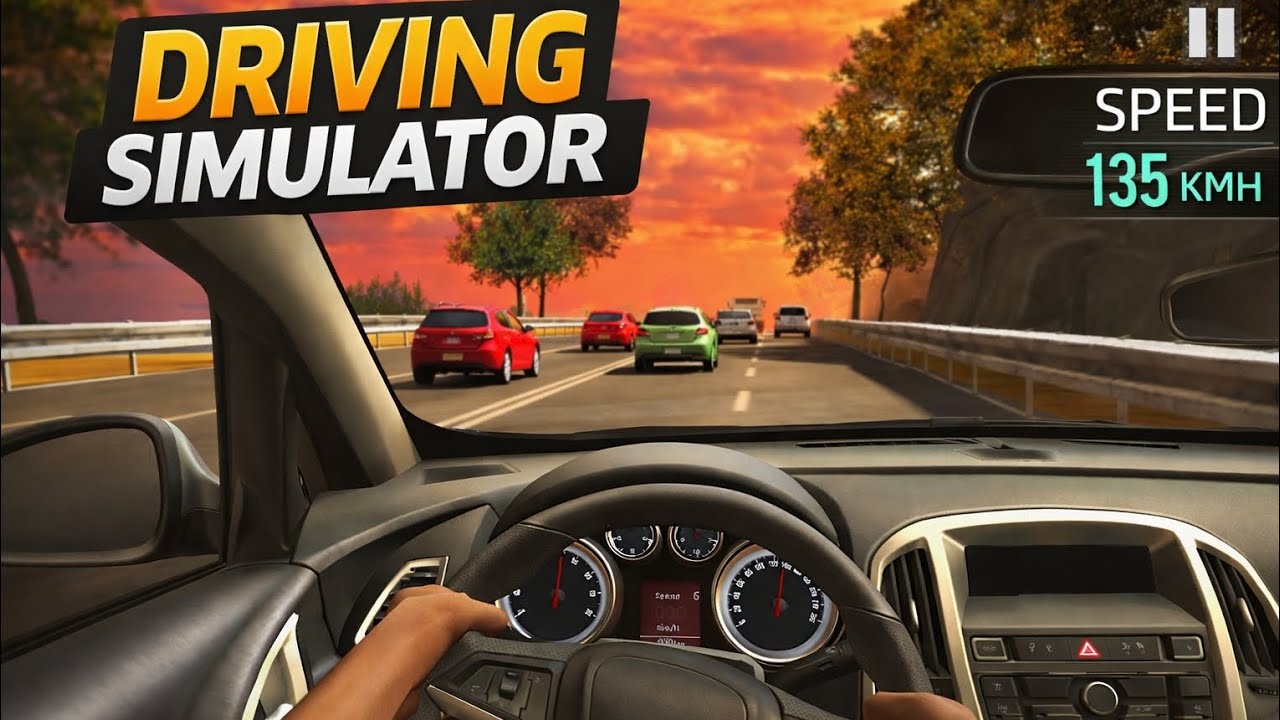 135 KMH High Speed Car Driving 🚗 | Realistic Driving Simulator Gameplay