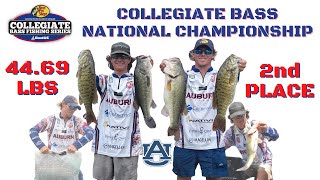 Collegiate Bass National Championship Lake Pickwick 2nd Place Finish