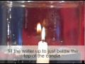 Underwater candle
