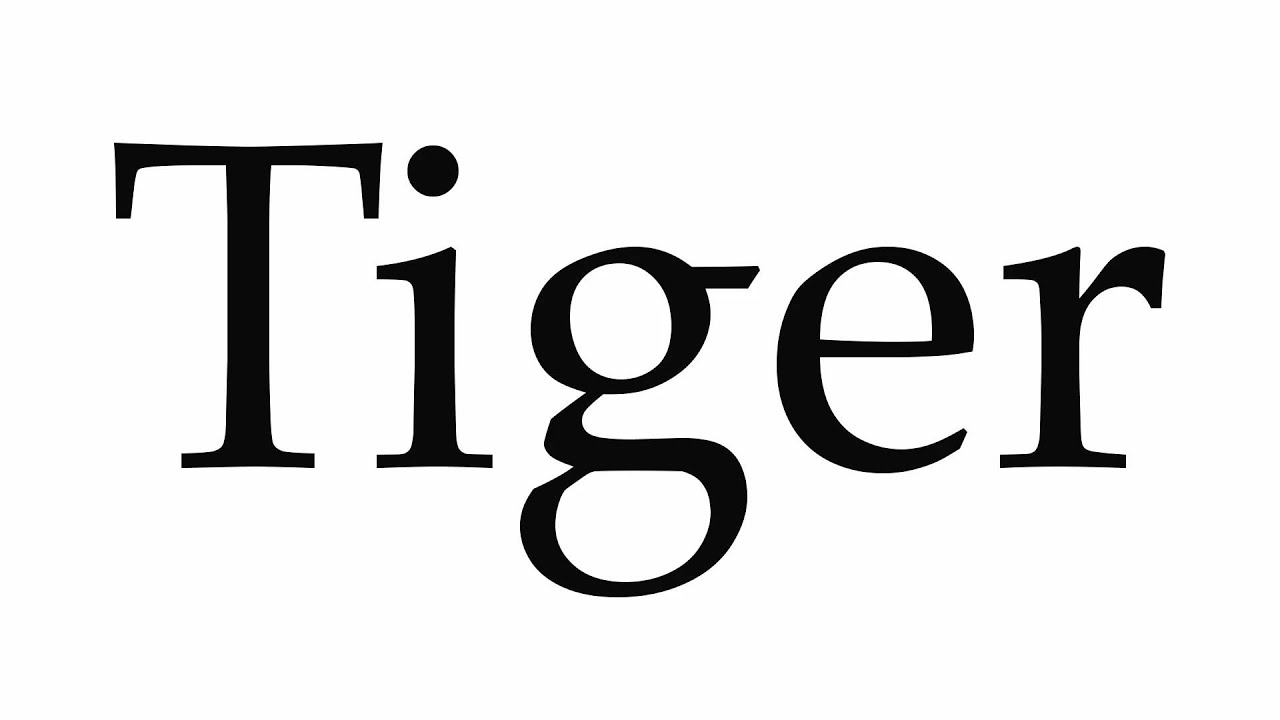 asics tiger pronunciation