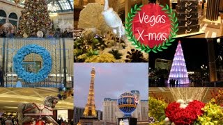 las vegas christmas 2014 the strip venetian palazzo bellagio caesars
