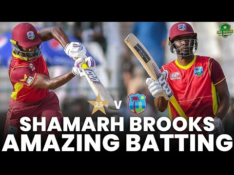 Shamarh Brooks Amazing Batting | Pakistan vs West Indies | 1st ODI 2022 | PCB | MO2L