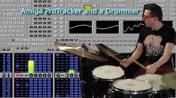 Amiga Protracker with Live Drums 1