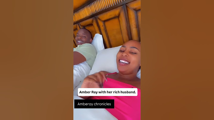 Amber Ray shares a video with her husband Kennedy Rapudo #amberray