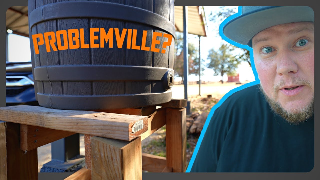 Mini Water Tower Build: Water Catchment Project - YouTube