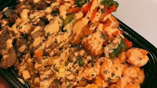 Infused Garlic Steak + Shrimp Hibachi???‍?. food foodlover foodie explore trending