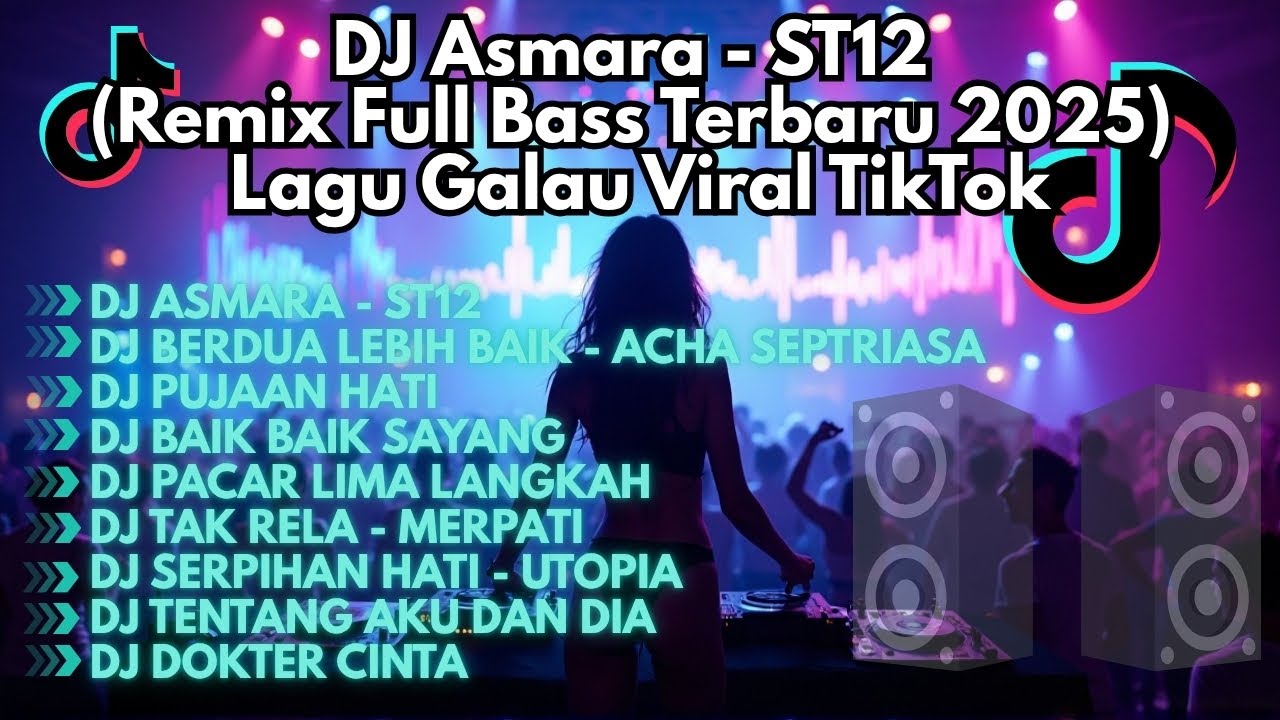 DJ Asmara - ST12 (Remix Full Bass Terbaru 2025) | Lagu Galau Viral TikTok
