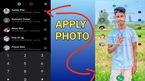 How To Apply Photo in Dialer Contact And Caller Screen Background In Any Android Devices how to..??