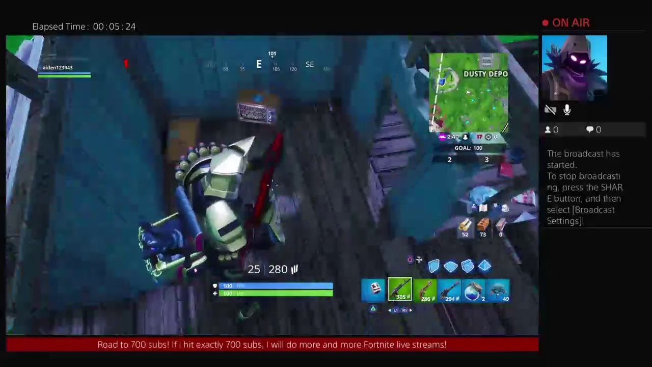aiden123943's Live PS4 Broadcast: Best Fortnite Ever 55