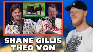 Shane Gillis Knows the Amish - Theo Von REACTION | OFFICE BLOKES REACT!!