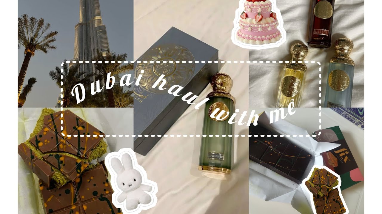 Dubai haul with me 🍫✨🎀#makeup #vlog #studywithmeandmycat 