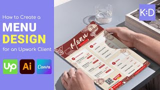 Menu Design for Food Truck Client | Upwork Freelance Project (Illustrator + Canva)