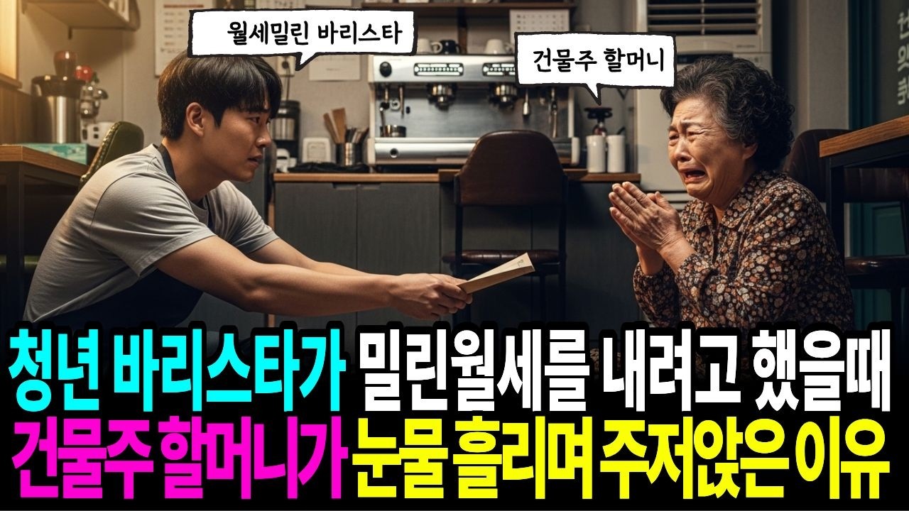 월세 밀린 바리스타가 월세를 내려고 하자, 70대 건물주 할머니가 눈물 흘리며 주저앉은 충격적 이유 #감동사연 #노후사연 #시니어감동사연 #오디오북 #시니어역전인생
