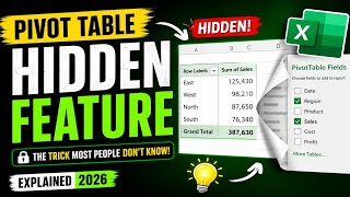 The Hidden Pivot Table Trick in Excel That Saves HOURS 🔥 (2026)