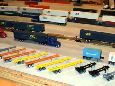 CSX Intermodal Yard - N scale - YouTube