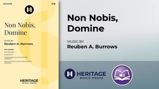 Non Nobis, Domine (SAB) | Reuben A. Burrows
