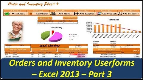 Excel VBA - Orders and Inventory Management - Excel 2013 Userforms Part 3