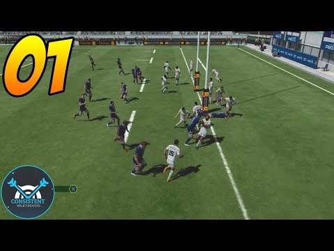 Rugby 18 u0022Career Modeu0022 Gameplay Walkthrough Part 1 - OMG THE WORST TACKLE EVER! (PS4 Pro)