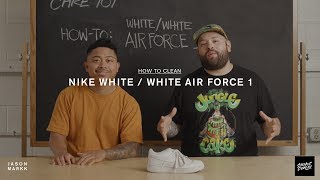 Sneaker Care 101 How-To Clean Whitewhite Air Force 1