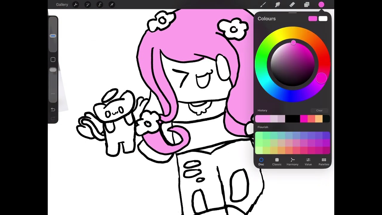 A speed paint of my Roblox avatar