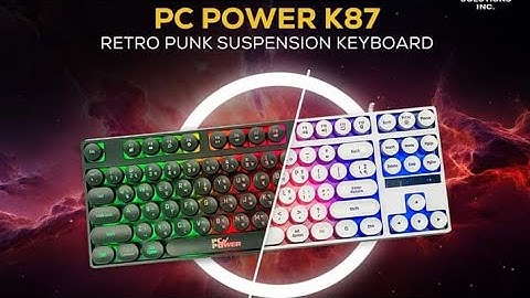 PC POWER K87 WHITE GAMING RGB KEYBOARD USB TK 950 #pc #pcpower #gamingvideos #pcpowerkeyboard#youtub