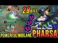 29 Kills Powerful Midlane Pharsa 100 Killing Machine Build Top 1 Global Pharsa MLBB