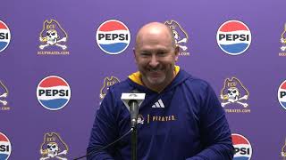ECU Head Football Coach Blake Harrell Spring Practice Interview (March 25)