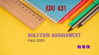 Edu431 solution assignment Fall 2020  #edu431 #solutionssignmemt #fall2020 Net Worth