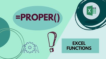 How to use PROPER  in Excel