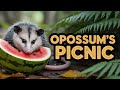 Tonight’s Feature: Opossum Lip-Smacking Watermelon Snack