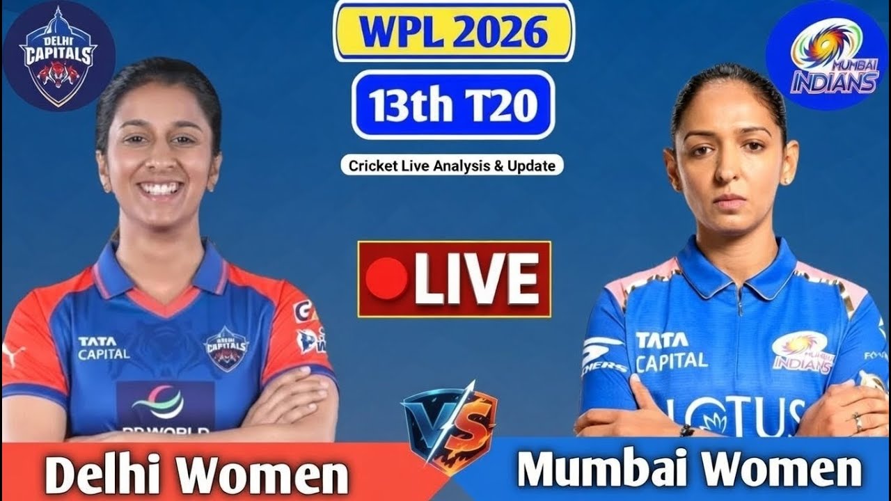 Mumbai Indians Women vs Delhi Capitals Women | MIW vs DCW | 13th Match of WPL 2026 | DCW vs MIW Live