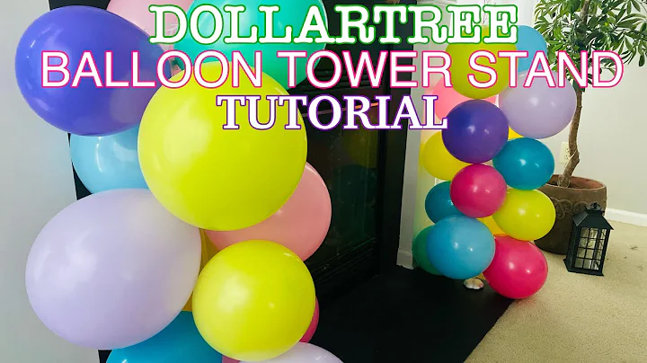 ✨DollarTree Balloon Tower Stand Tutorial!✨