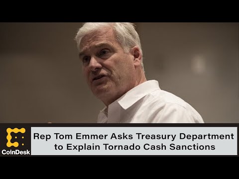 Rep tom emmer asks treasury department to explain tornado cash sanctions