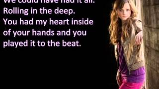 rolling in the deep - cover by tiffany alvord and jake coco  lyrics