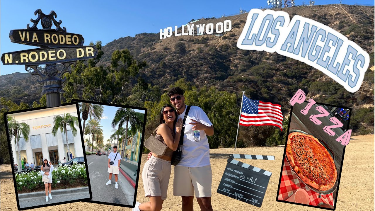 LOS ANGELES VLOG #3 Hollywood Sign⭐️ Beverlly Hills & Rodeo Drive🌴 | RabiaxEren