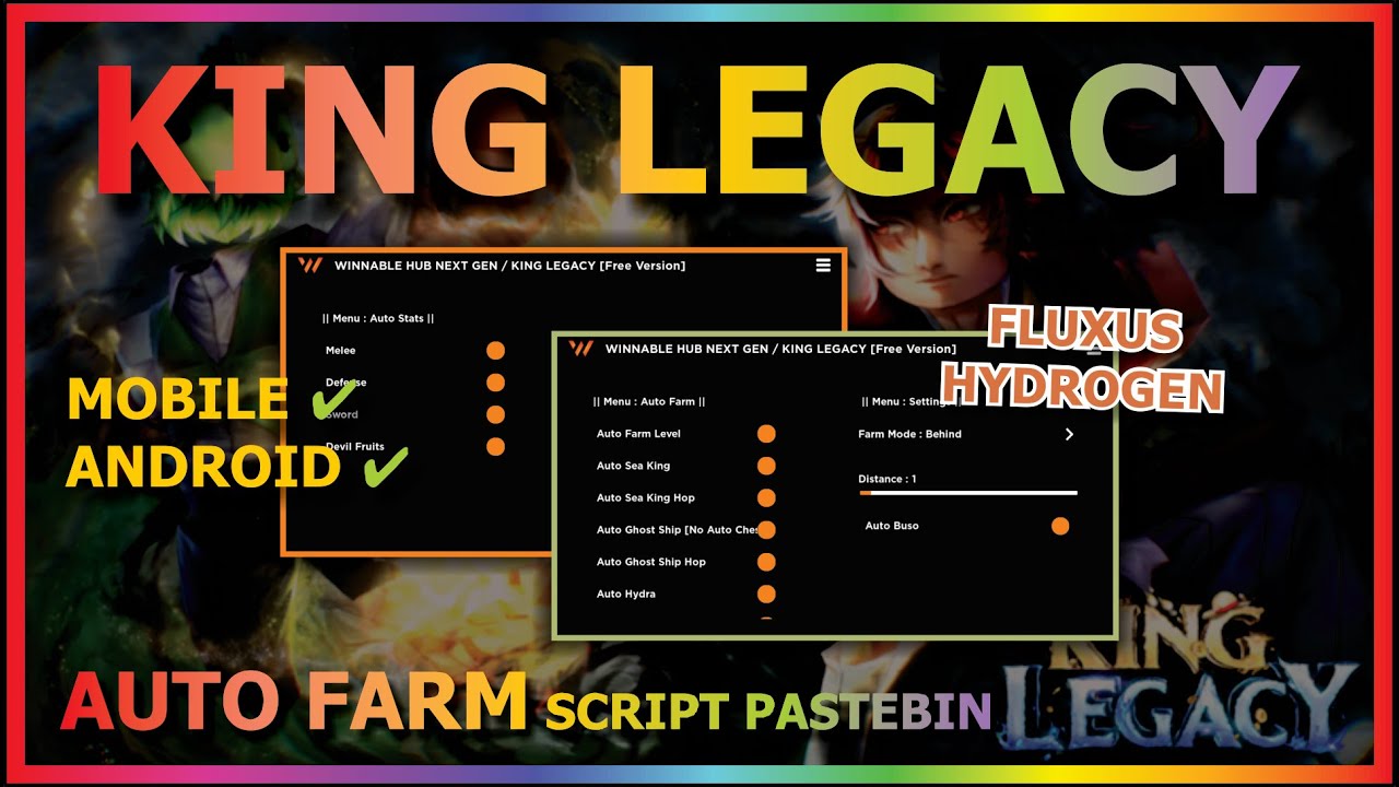 KING LEGACY Script Pastebin 2023 AUTO FARM, QUEST, GHOST SHIP, SEAKING, DUNGEON