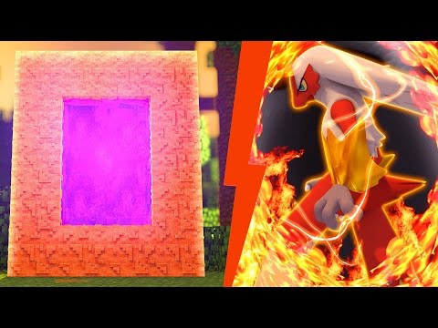 COMO FAZER UM PORTAL PARA O MUNDO DO BLAZIKEN - MINECRAFT (Pokemon X Y)