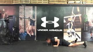 Line facing burpees