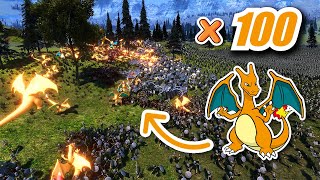 100 Charizards VS HUGE EVIL ARMY (35.000) ! Ultimate Epic Battle Simulator - UEBS screenshot 5