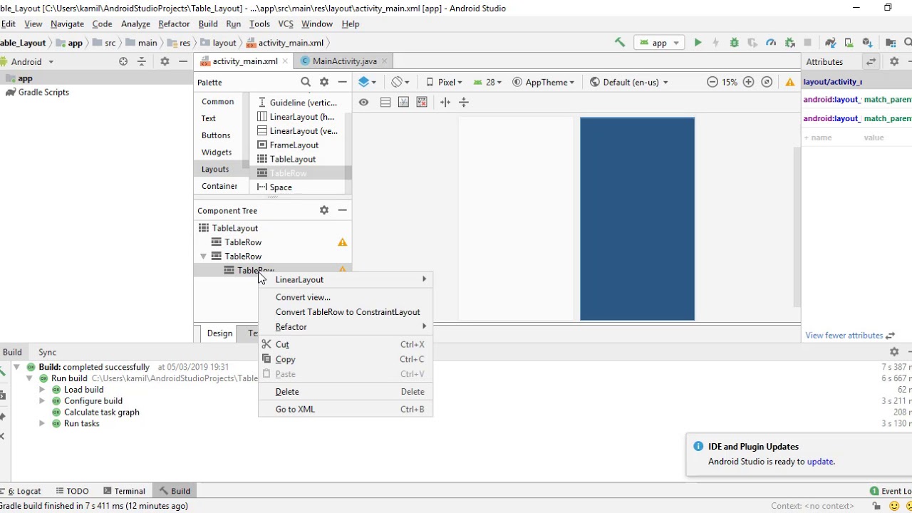 Android Studio - Tutorial membuat table layout - YouTube